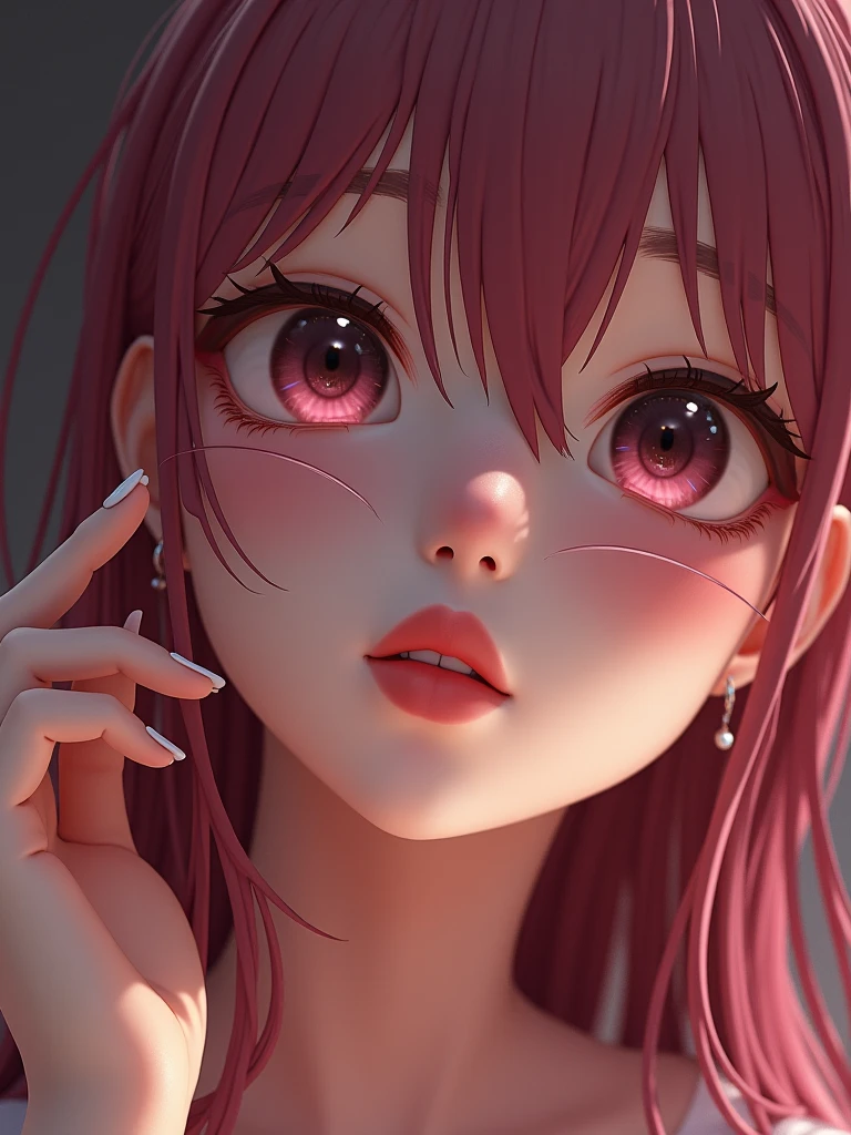 Anime Cut String Freckles, (hold string in left hand near face), detailed seductive girl ...