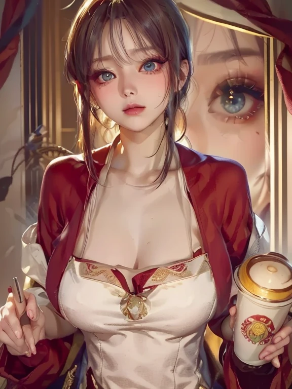 young beautiful woman,(best quality,Highly detailed descriptions,Incredibly absurd high resolution,Anatomically accurate depiction,Charming bridges),(glowing skin,glowing skin,spread),(Nun,複雑な光沢のあるのNunの服),Eyelashes,(Intensely shining red eyes,crazy eyes,There is a gap in the chest,a charming smile,shiny lips,Seductive gestures),sweat,whole body,background:bedroom at night