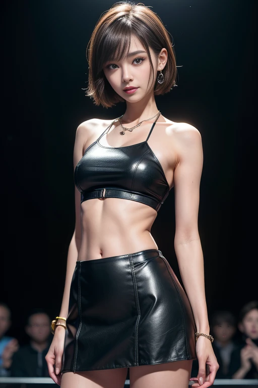 8K Ultra HD、RAWphotograph、モデルphotograph撮影、 European laceasterpiece、Highest quality、Realistic、High resolution、photograph:1.3)、close、focus on、Hot Model、slim、30 year old mature woman、Small face、No makeup、short hair、Beautiful dark brown Hayne eyes、Genuineスキン、(Perfect body)、Sexy hot face、erotic、sexual sight、slim、Sweat top、Beautiful eyes in every detail、Glossy Lips、Small breasts、Small breasts、Bust B cup、((Bright light、Dynamic Lighting、Genuine、超Genuine、 realism、Genuineなディテール、Cool Beauty、Cool pose、Background gray、Plain gray background
