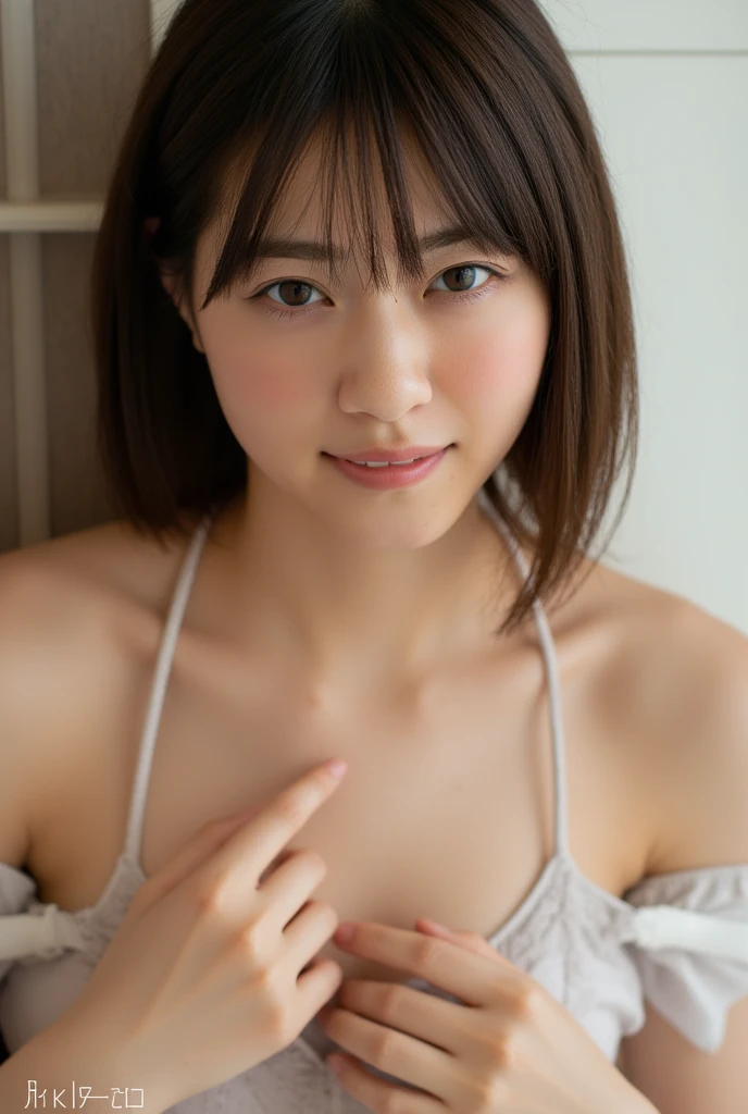 (realistic:1.4), best quality, ultra high res,
4k, instagram,higly detailed,
(pajama: 1.5),
bangs,smile,
at the bed,
bob hair, short hair,brown hair, brown eyes,