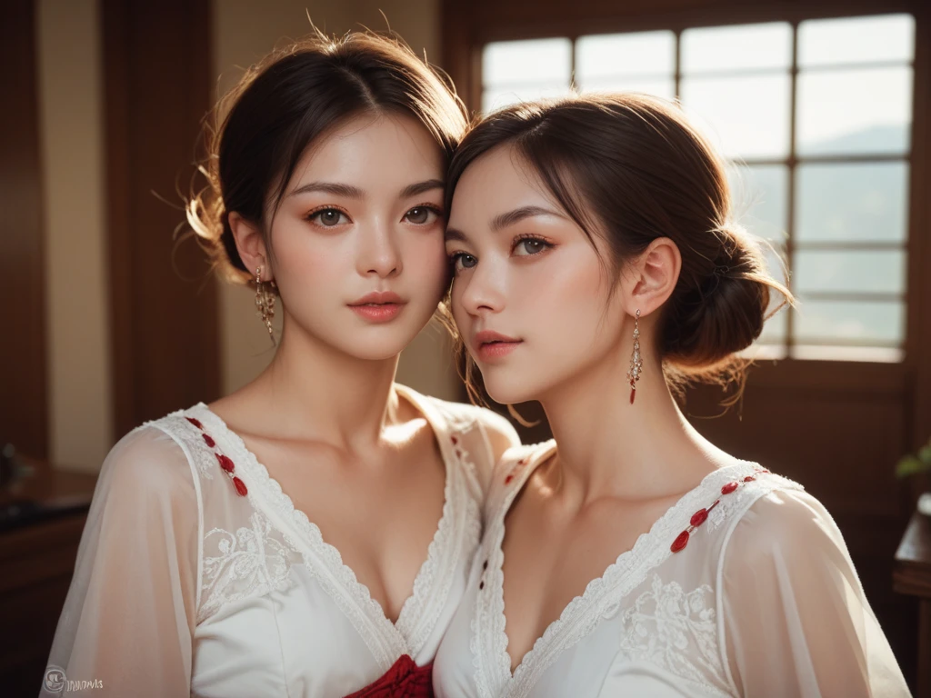 (1women), Updo hairstyle, (round eyes:1.2), (highly detailed face), (extremely detailed beautiful face), (floral pattern yukata), cleavage, (Best Quality:1.4), (Ultra-detailed), extremely detailed CG unified 8k wallpaper, Realistic portrait, Beautiful detailed, High-definition raw color photos, professional photography, night sky, beautiful milky way, (fine face:1.2), focus on women, tanabata,