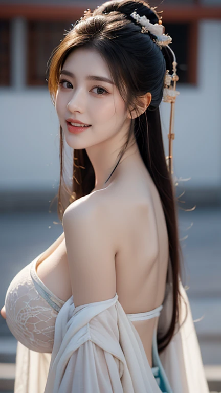 Superb Quality, Masterpiece, High Resolution, 1Girl, Blush, (Seductive Smile: 0.8), Star Pupil, , Hair Accessories, Necklace, Jewelry, Beauty, on_body, Tyndall Effect, Realism, Lotus Pond, Light Edge, Two-tone Lighting, (High Detail Skin: 1.2), 8K UHD, DSLR, Soft Light, High Quality, Volume Lighting, Candid Photo, High Resolution, 4K, 8K, Background Bokeh