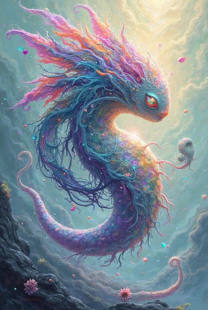 <lora:ElementWindPDXL:0.5>score_9, score_8_up, score_7_up, ElementWind An underwater sunken city, glowing with bioluminescent flora and fauna, ancient stone structures overgrown with iridescent algae and glowing mushrooms, deep sea anglerfish lighting the way, a sense of awe and mystery, twilight atmosphere, watercolor painting style, detailed, vibrant colors, atmosphere of a long-lost civilization, wind, blowing ethereal streaks, gusts