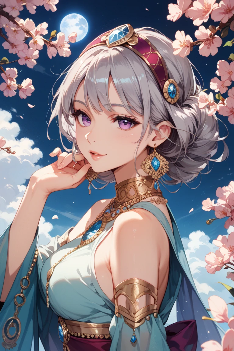 High resolution RAW color art, animation,Sculpture, Silver Marble Skin, (((Highly detailed elegant))), Magical atmosphere, Detailed skin, texture,(Exquisitely crafted, The finer details, Ultra-detailed art), Depth of written boundary, Bokeh, Silky to the touch, Hyper Detail, White Background, (Pastel Purple), Beautiful Eyes, Elegant face, Surprised face, Recall, View from above, Dynamic Clouds, Sunset sky