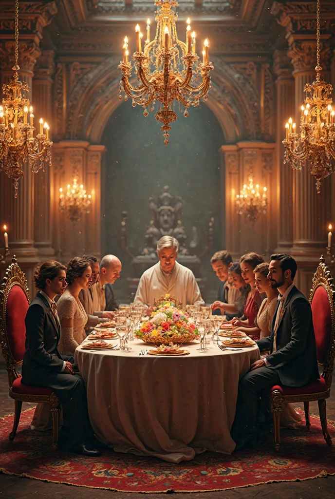 A royal dinner table