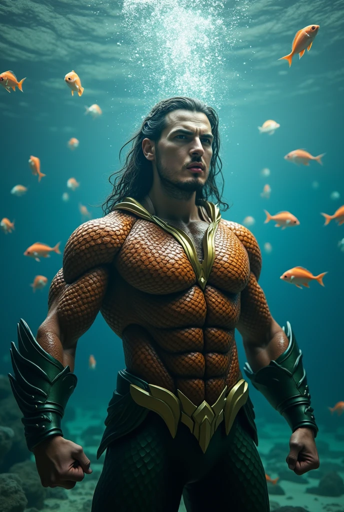 Aqua man body fight fish nemo candy dress