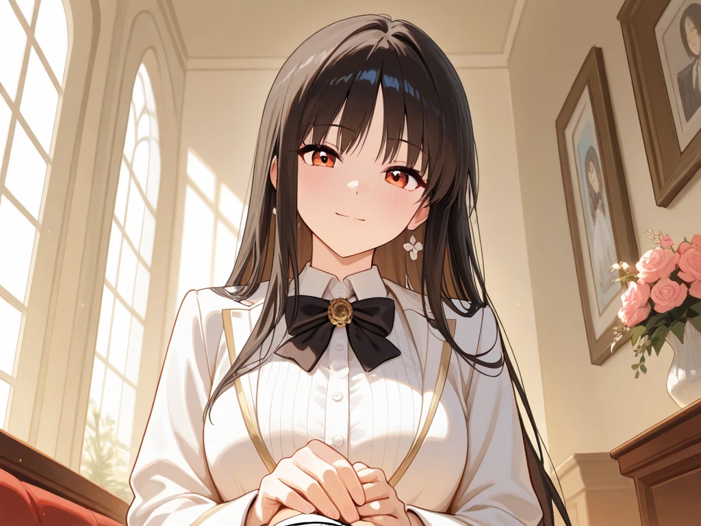 (masterpiece, best quality), 1girl,  Tanlong hair,   <lora:cromachina:1>