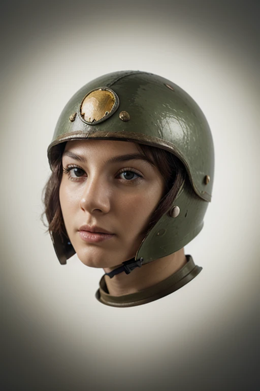 Close-up of beautiful girl, military outfit with military helmet, skull army background; destructive war scene, destroyer bones; skull decoration; menacing, fantastical style; iron armor with skeleton decoration; cinematic colors.
Photo taken with Canon EOS R5 85mm f/11 Camera, ((sharp)) mode of the girl and the surrounding scenery. Image quality ((8K)), ((lifelike)), ((masterpiece)), ((sharp and highest contrast)), ((great depth of field)), ((light stereolithography)).