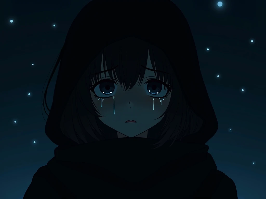 masterpiece, best quality, 1girl, momose_(oqo) official art, grayscale, manga style, japanese, chi no wadachi, black eyes, glowing white pupils, street, iced, black hair, schoolbag, crying, tears, tears streaming, blood, blood_from_mouth, bruise, nosebleed, lineart, face against the ground, looking at viewer, blood on face, black coat, black scarf, 35 years old, mature_female:1, tall, fair skinned, bokeh background, streaming, bob cut, light particles, centered, snowing, emotional anime scene, (very aesthetic, best quality, ultra detailed), intricate details, red and blue lights flashing, finger_gun, pointing at viewer, cool, soleless, emotionless
