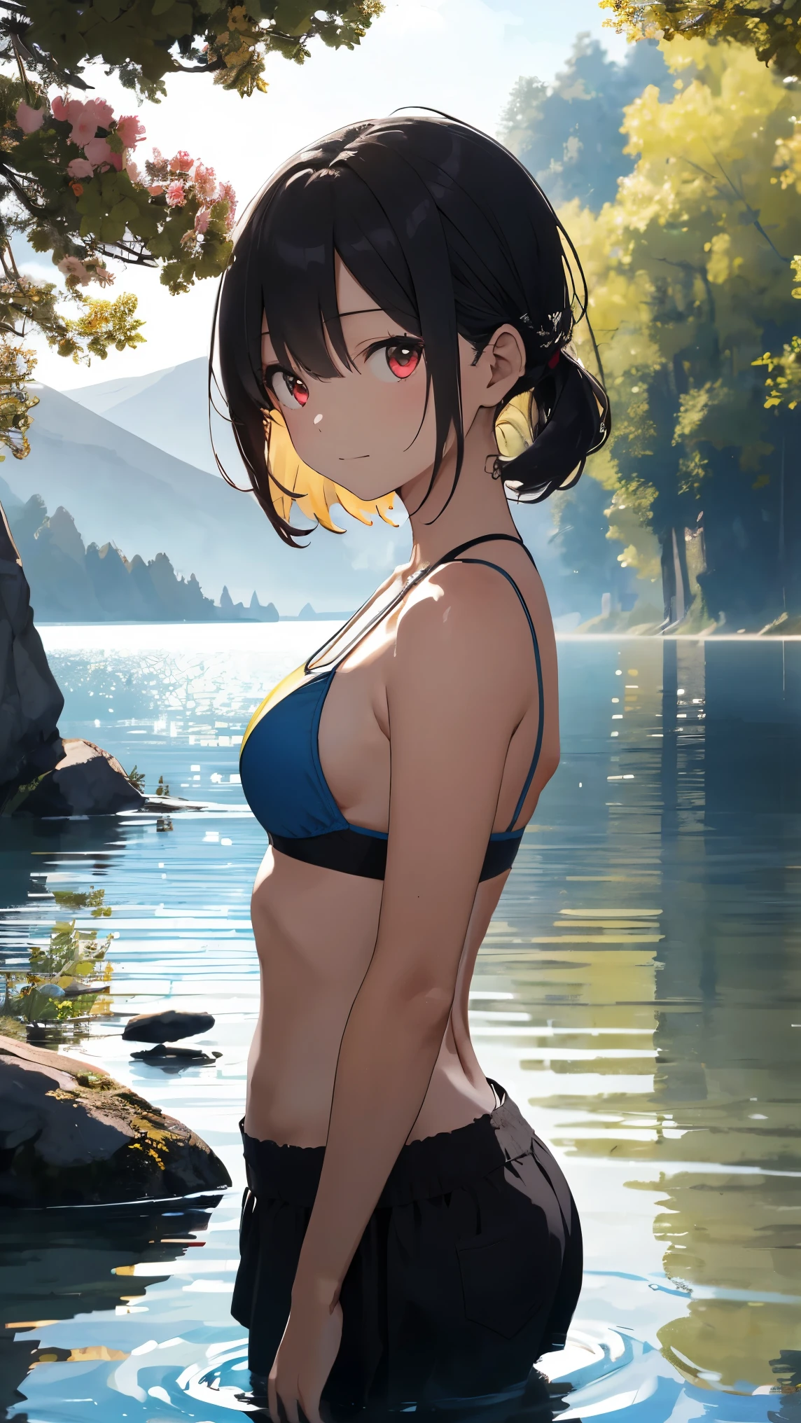 High resolution、
一人のbeautiful若い女性、
Japanese anime style,
(Masterpiece 1.5),super high quality, Very detailed,Perfect drawing,NFSW、beautiful woman、beautiful, Glowing Skin、A kind smile、beautiful black hair、Braiding、(((beautiful水着)))、(((Luxury Swimwear))),3D、16K Illustrations、((Clear Face))、High resolution、Nice background、beautiful background、Spotlight、Vibrant colors、(((Detail View)))、Perfect Beauty,beautiful指,beautiful手,Point first,nail,Put your arms behind your back,Wakame seaweed、Wakame seaweed、Wakame seaweed、Wakame seaweed、Wakame seaweed、Wakame seaweed、Wakame seaweed、