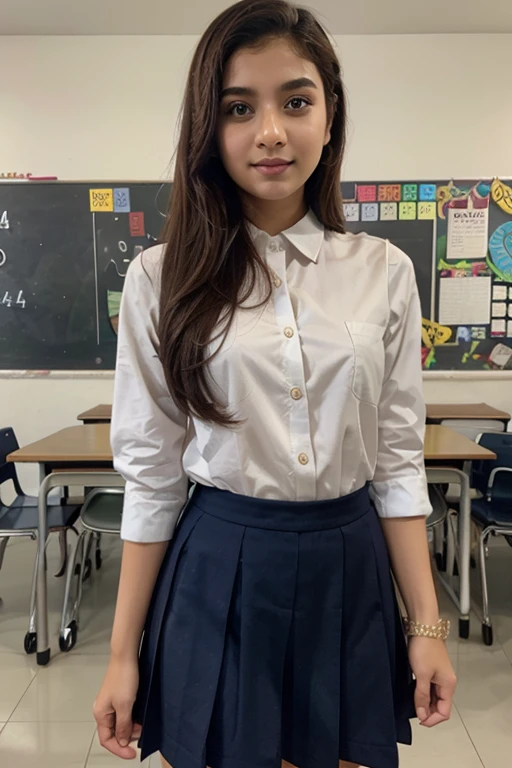 close up, (pokimane), wearing a school uniform, sexy,bottom less, no pants, [cleavage:0.3], happy
 <lora:pokimaneDoguv3:1>