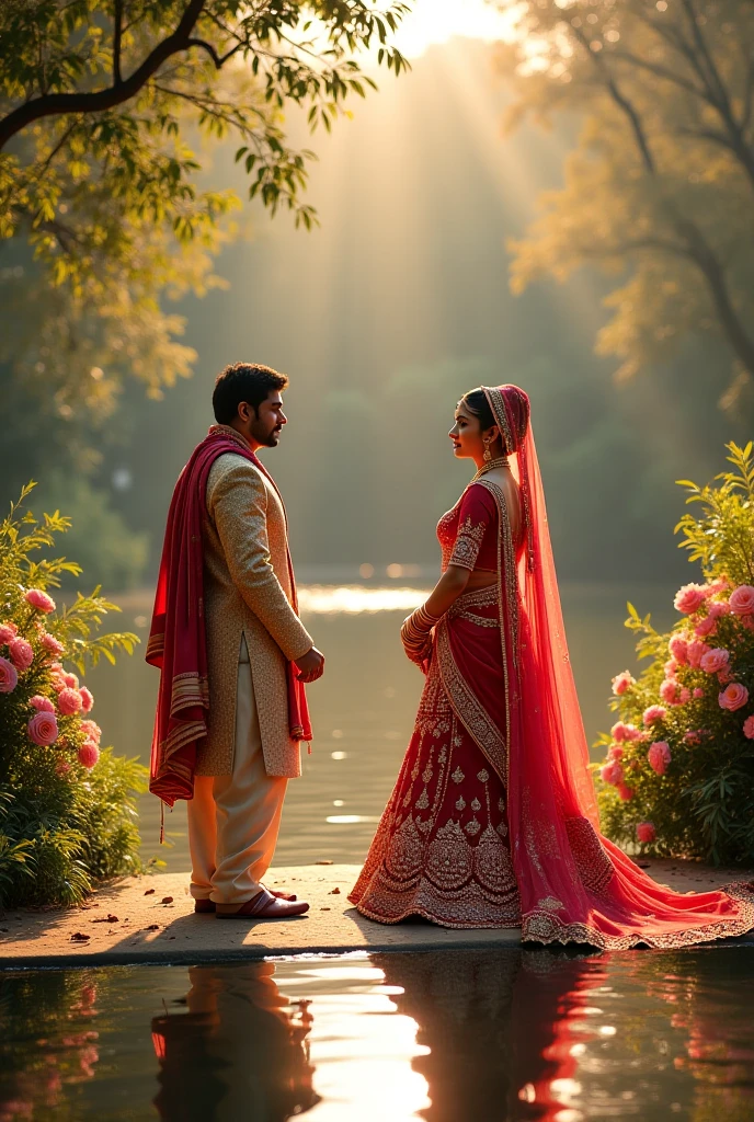 Hindu pandit giving french kissing to Muslim pregnant women on wedding