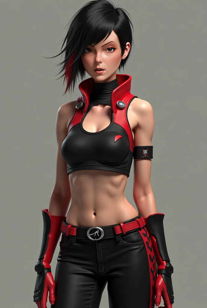 full body shot, 1girl,darlims, gloves, headband, muscular female, belt, halterneck, bandages, tattoo, navel, thigh strap, Posture_of_at_least_two_characters, stilt_house,
(sharp focus, eyes focus, masterpiece,best quality, realistic detail,clear image,realistic,high resolution)