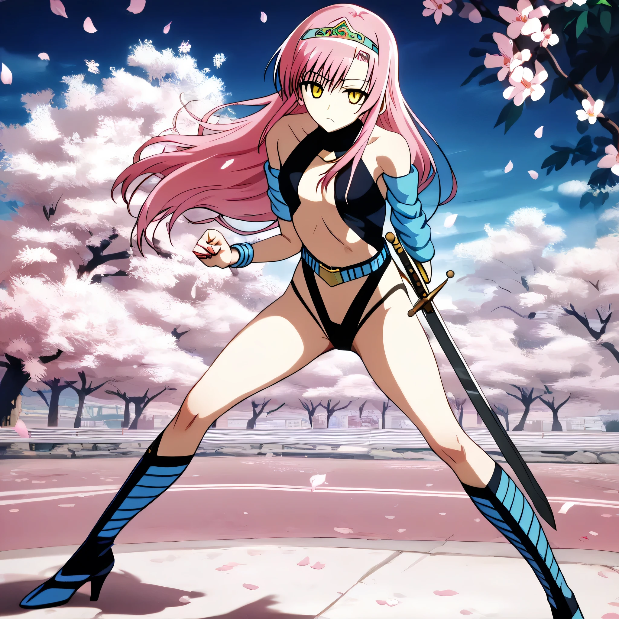 1girl, 90's anime style, PinkCzar, ((white tiger ears), (white tiger tail), long hair, pink hair, sidelocks, green eyes, small breasts), (tiger print, slit dress, red sash), (running, all fours, fish in mouth, cute fangasterpiece:1.2), hires, (detailed face:1.2), (detailed eyes:1.2), ultra-high resolution, 8K, high quality, (sharp focus:1.2), clean, crisp, cinematic