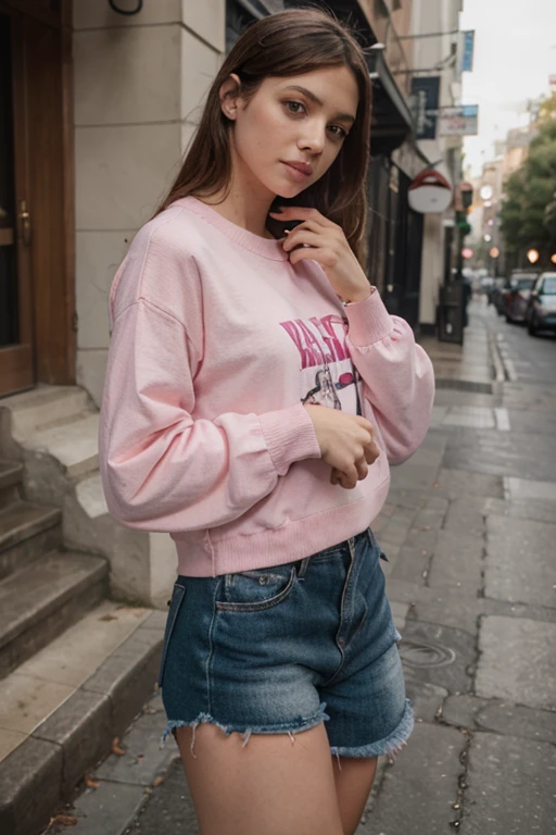 Moisturized skin, realistic body, (16 years old), (girl), earrings, (cute face), cheerful laugh, 90s hip-hop outfit, shy,
BREAK,
red lipstick, beautiful hair, gradient hair, short hair,
BREAK,
(masterpiece, highest quality, high resolution, highly detailed), (full body: 1.2), symmetrical, one shot,
BREAK,
(wind blowing), old European and American cityscape,
BREAK,
fantastic, dynamic, (selfie), (fisheye lens), neon, cyberpunk movie, selfie, cyberpunk city, baseball cap, iPhone, street snap, backpack, travel, messing around, silly, stylish,
