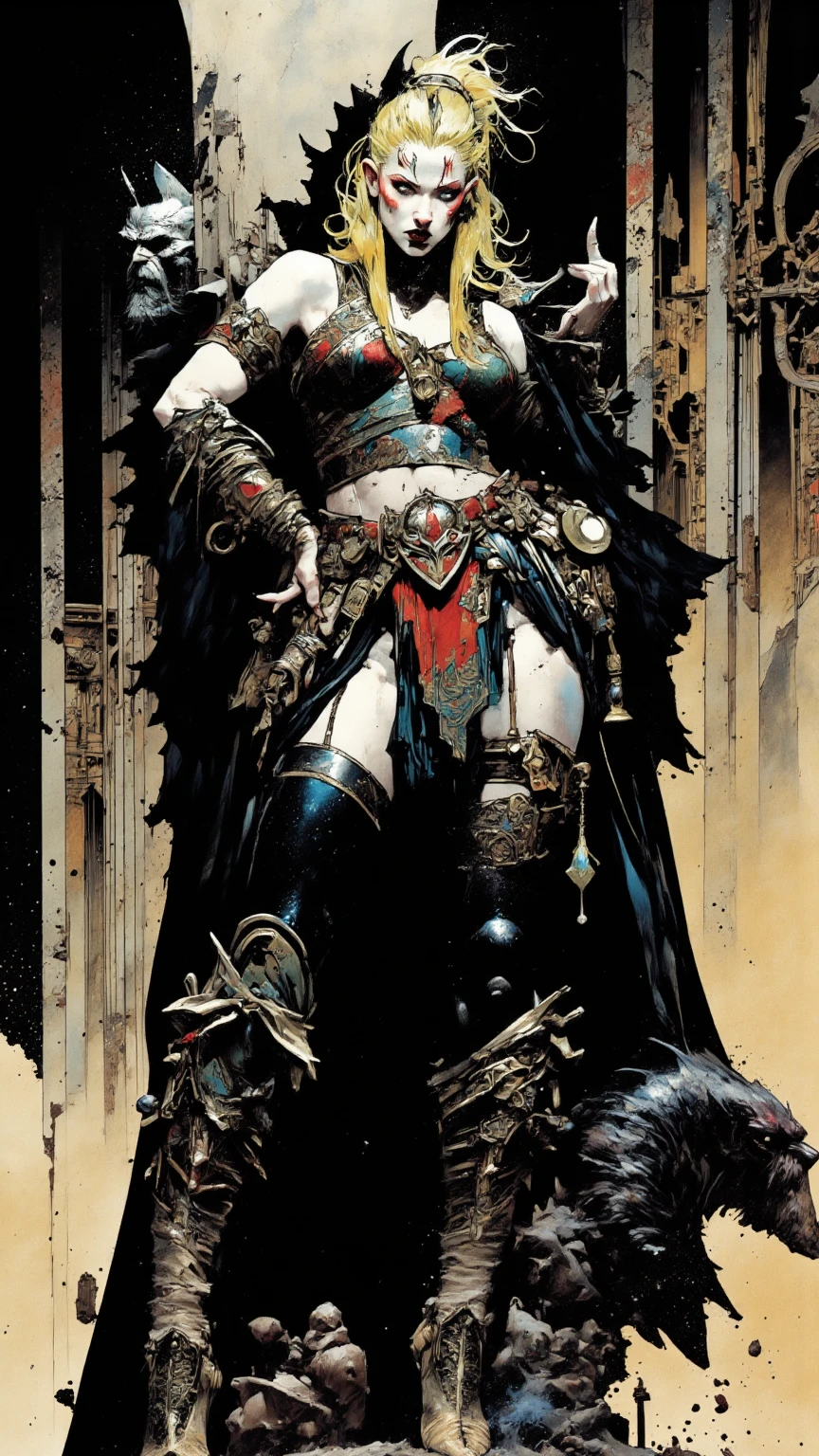 in style of Santiago Caruso,in style of American McGee
{1girl:1.3}
{X arms
:1.1},{oversized breasts:0.4}
wild arms