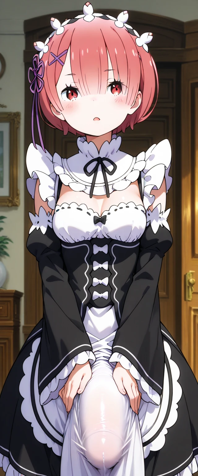 ((Top Quality、16K、masterpiece:1.3))、a tall and beautiful woman、Perfect Figure:1.4、(gothic aesthetic) Slim Abs、(goth girl) black hairstyle、long hair、No postural movement、Stand up straight、Huge bust、Highly detailed facial and skin texture、(A detailed eye, Symmetry Eyes, Clear realistic eyes, Double eyelidd、Cold-stricken face、Symmetrical face), pale-white skin (illuminated, realistic shading sound), goth makeup, Royal sisters full of fans、The Telegraph Esbian、peach buttocks、(black gothic Knit Dress, Very Tight Knit), cleavage, black pantyhose, squart、(Raw foto:1.2)、((Photorealcitic:1.4))Top Quality、masterpiece、Real Photography、very delicate and beautiful.、super detailed CG、Unity、8K photo wallpaper、delicate detail、best qualtiy、Highly detailed CG unity 8k wallpaper、absurderes、Incredibly Absurd、huge file size、extremely highly detailed、Hight Resolution、ighly Details、Beautiful detail girl、extremely detailed eyes and face、beautiful delicate eyes、Facial light、cinematic lightings, 1girll、see -through,Watch your audience, Plane Air, high ponytail、ulzzang-6500、The Telegraph Esbian,