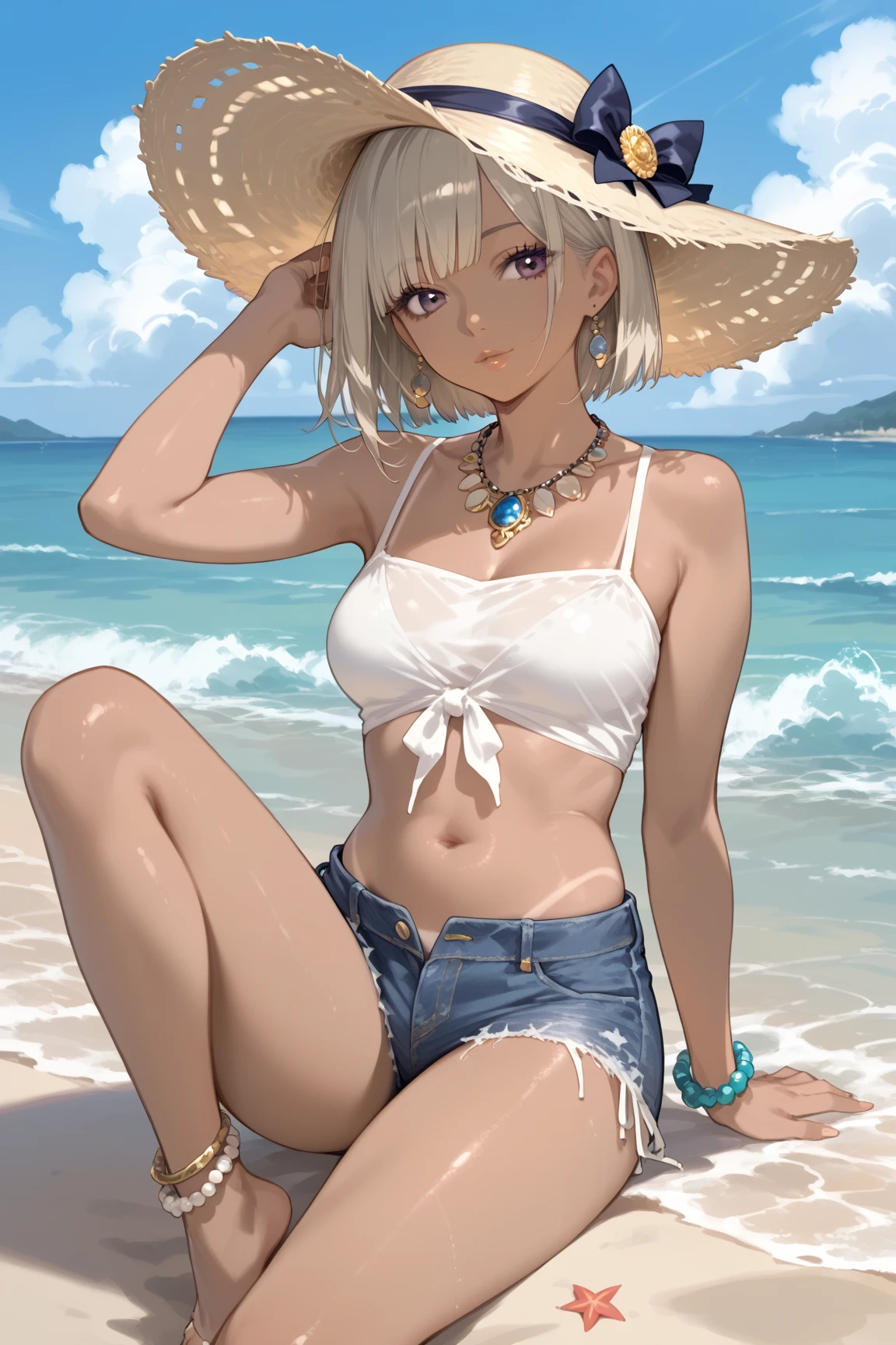 corpo todo, maquiagem, mascara, Lips are soft or colored, fundo preto simples, minimalismo, one woman, 25 years old, monotone, (monokini), wet,, simple dress paletas de cores simples, limpo, Crisp drawings, silhuetas fluidas, punk , beach coverup, roupa rasgada, Rocha, Saia, Asymmetric, geometric, roupas de praia, Simple and minimalist accessories, monokini, one piece swimsuit, Necklaces and thin rings in silver or gold, Pulseiras simples, plan clothes, oversized t shift, Designs diferentes, silhuetas simples, Estilo Diesel, garota punk, ((gold chain)), gold jewelry, simple, minimalismo, materiais de alta qualidade, Fresh and urban printing, alta moda, Moda punk, camisa de banda, cor preta, sexy, moda oversized, roupa larga, aspecto, platinum blonde hair, pale skin, large breasts, sultry