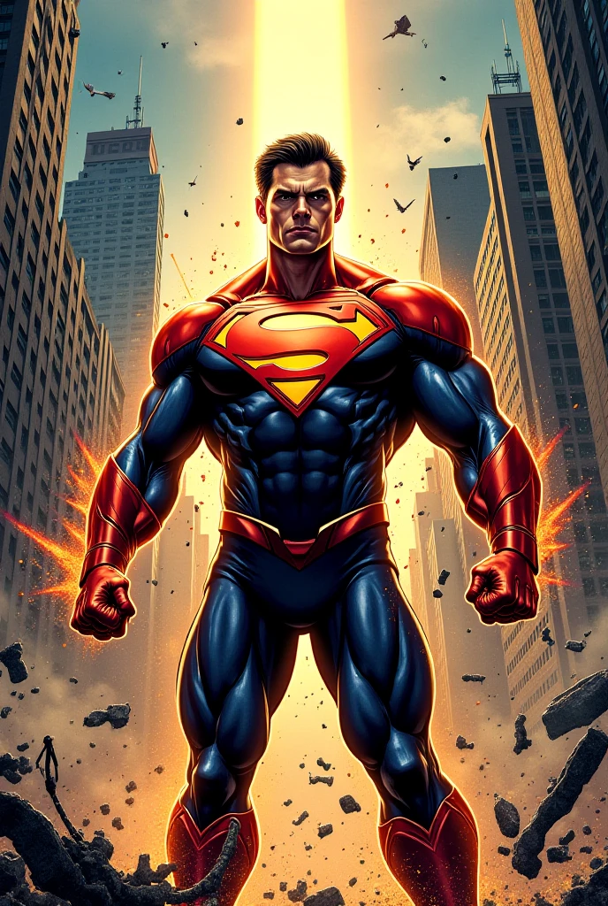 Generate me a comic book cover of a generic superhero where it represents someone's life