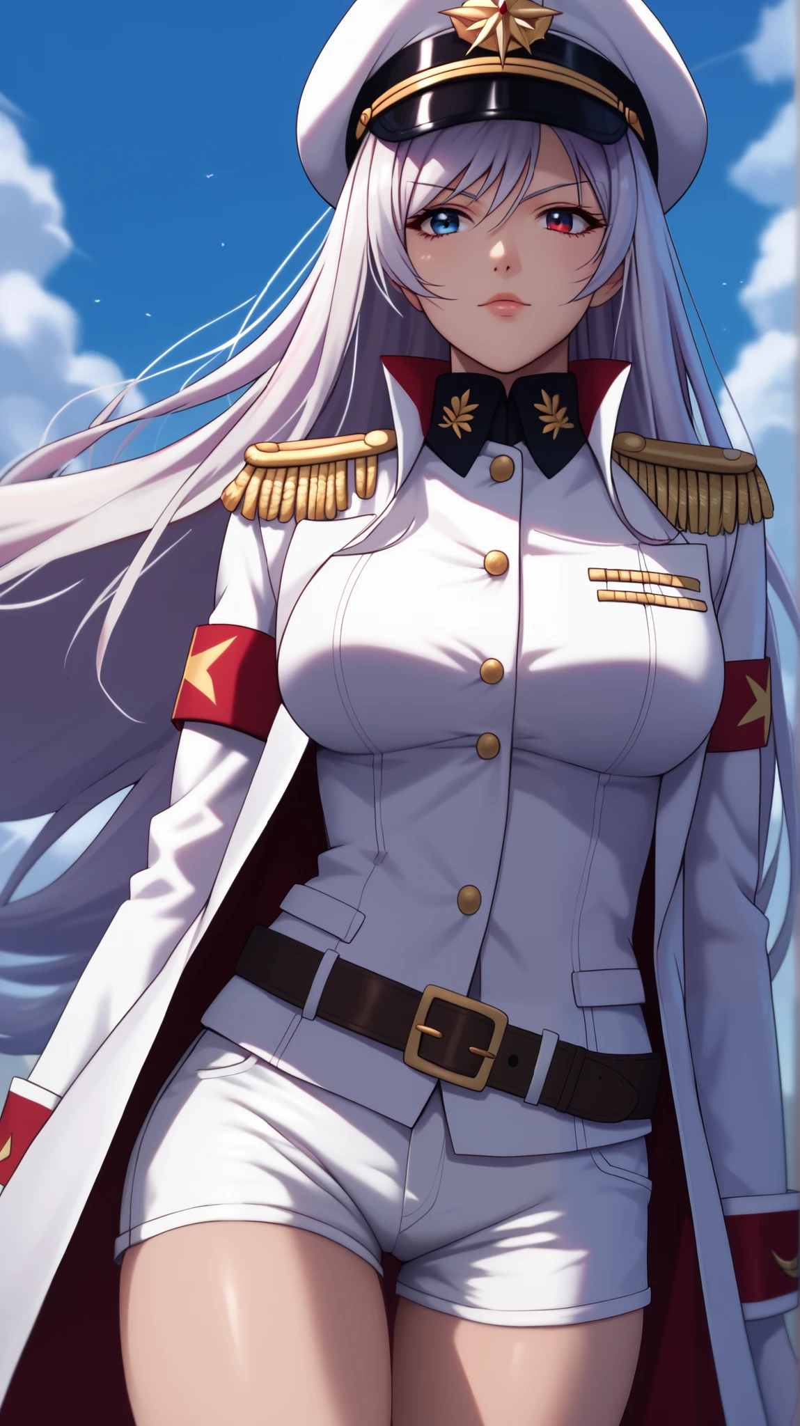 uniform,Big Breasts,Pregnant women,Pregnant belly,Gray Hair,