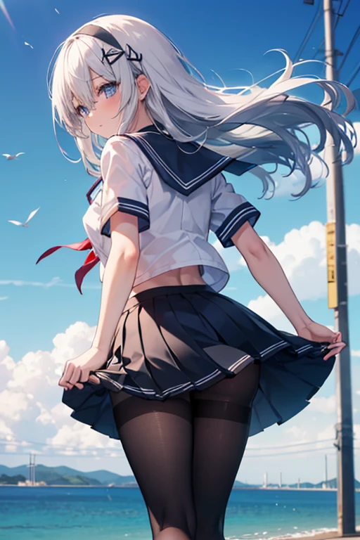((1girl, skirt lifted by the wind,showing white panties)),
Vulgar,low angle,from below, ((panty shot)),(nsfw), ((lifting skirt)),((white panties focus)), ((1girl, skirt lifted by the wind,showing white pantieasterpiece:1.4, best quality)), ((masterpiece, highest resolution)), (beautiful illustration), (white blouse) and dark blue skirt, (looking at viewer)
innocent smile, lovely smile,day,shopping mall,