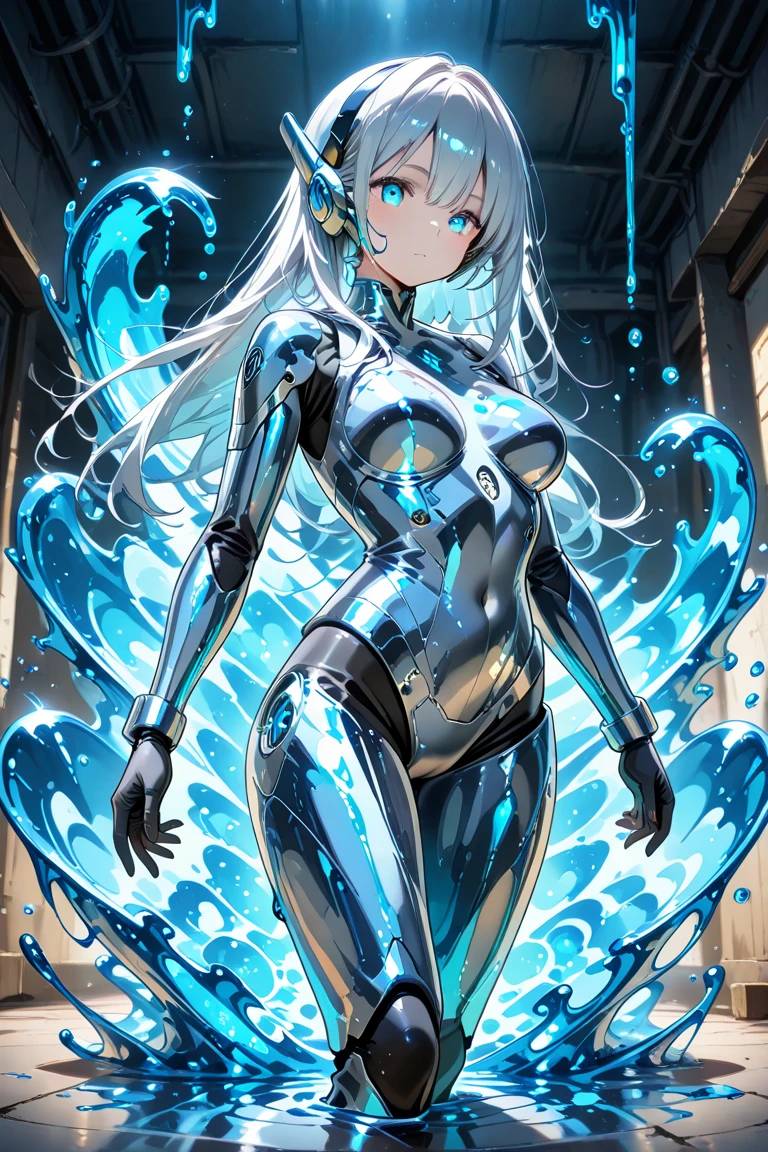 ((masterpiece)), Highest quality, Super detailed,(One girl),Yuki Asuna、 Long Hair,Beautiful background, chest, Curved body,Lie in, Look to the side, Fearful Face, But the body learns pleasure、NSFW、Asuna is attacked by a silver liquid metal creature in her bedroom.、The body is completely covered in silver powder.、(((His face and hair were completely covered in silver powder.、His entire body was taken over by liquid metal organisms.)))、Open your mouth wide、My mouth is covered in silver powder、NSFW,