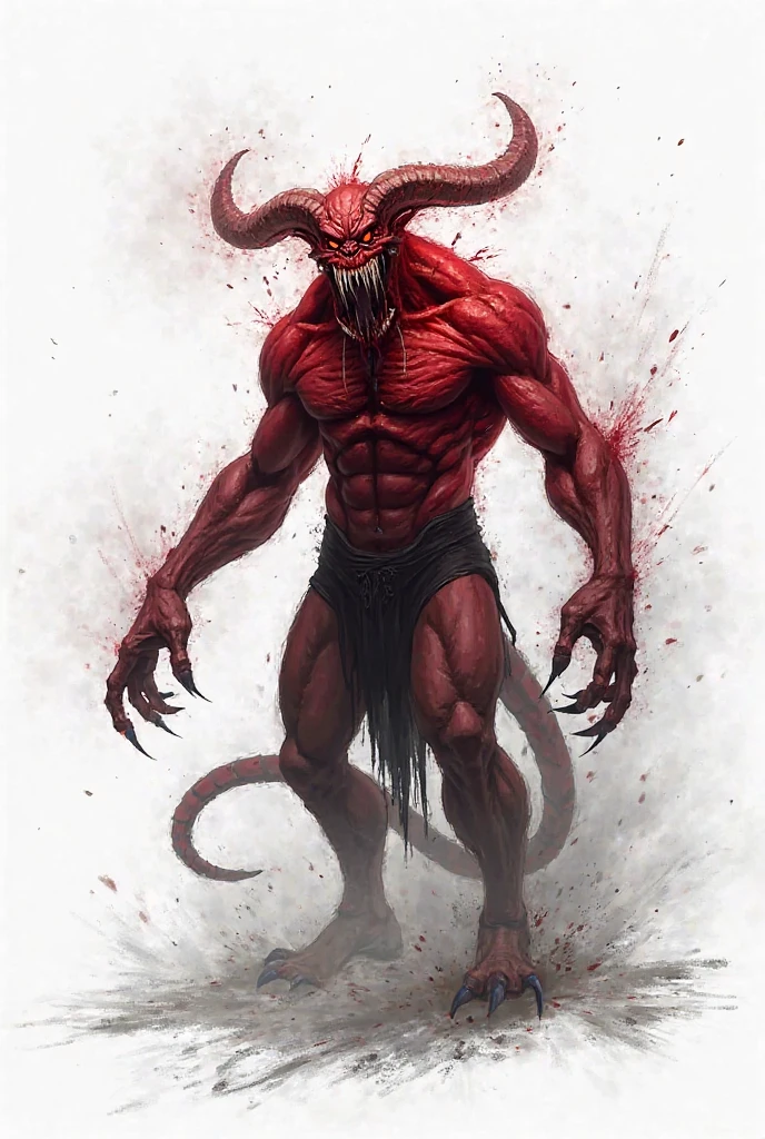 whole body、Please raise your arms high、Sharp Claws、expensive、expensive、obesity、always Bloody、Bloody、Bloody、Best image quality、masterpiece、8k、odd number、strongest、Brutal、monster、killer ghost、Wrestler、Large build、Face of fear、suction cup、8k,1 red skinned goblin,Highly detailed fantasy characters、Humanoid organisms、creature concept art、concept creature character art、超リアルなファンタジーmonster,Surreal,Real Skin,Realistic texture,