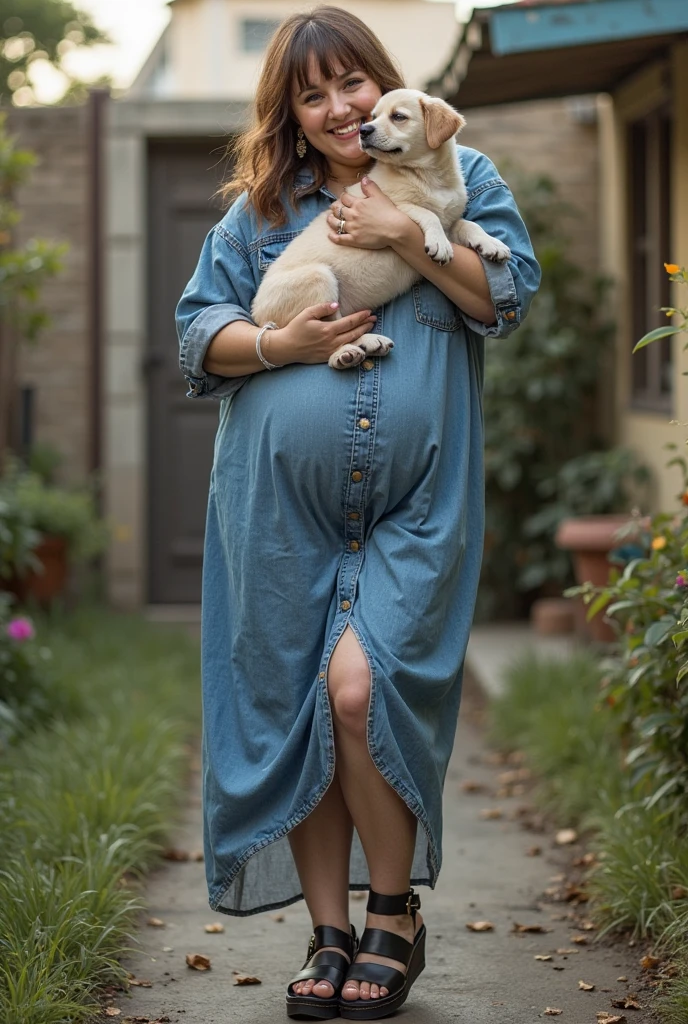 Extremely pregnant female veterinary