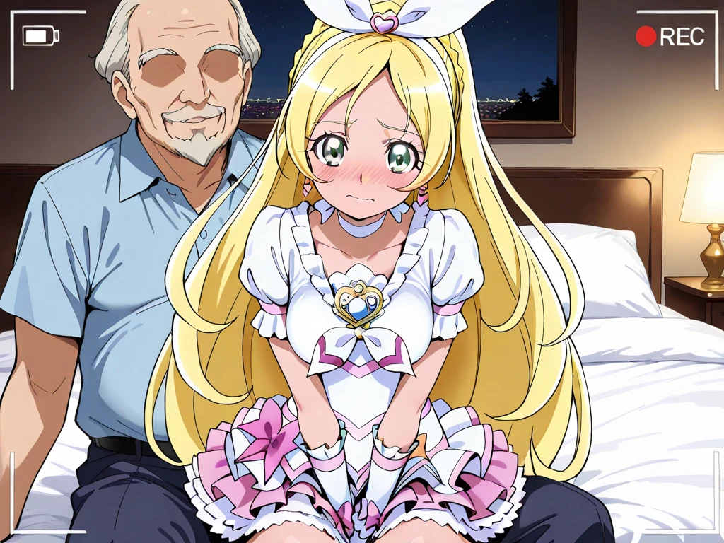 Anime. 1 Girl. Cutie. Amputee. Princess. Disabled person. Quadruple amputation. Blonde. Long hair. Wavy hair. Green eyes. Beautiful eyes. Perfect eyes. Expressive eyes. Ideal face. Beautiful nose. 16 years. Medium breasts. Beautiful breasts. Urinary incontinence. Wants to pee. I need to pee. A strong, desperate urge to pee. She peed herself. Dirty diaper. Ideal anatomical body. Body with amputated limbs. Armless. Legless. Diadem. Pearl necklace. White dress. Sitting. Full height. Wheelchair. Castle corridor. At the door to the toilet. Beautiful character design. Shiny skin. Whole body. NSF. Official art. Extremely detailed CG Unity 8k wallpaper. Ideal lighting. Ultra high resolution 4K. Super detailed 8K resolution. A high resolution.