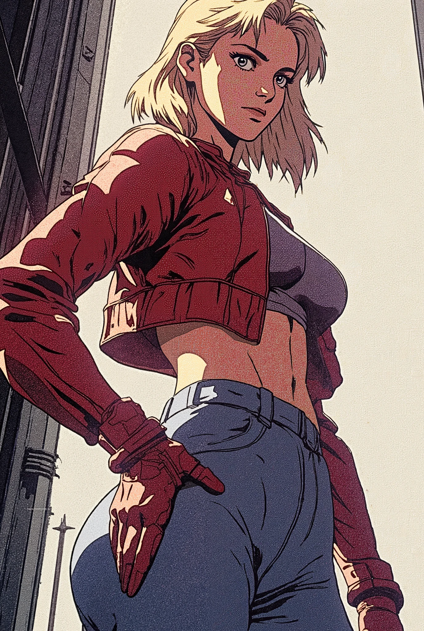 Gwen Stacy, sexy, Big Breasts, Big fat Ass, Cool Beauty, stand, (((Sportswear))), ((Open-chested clothing, Well good)),