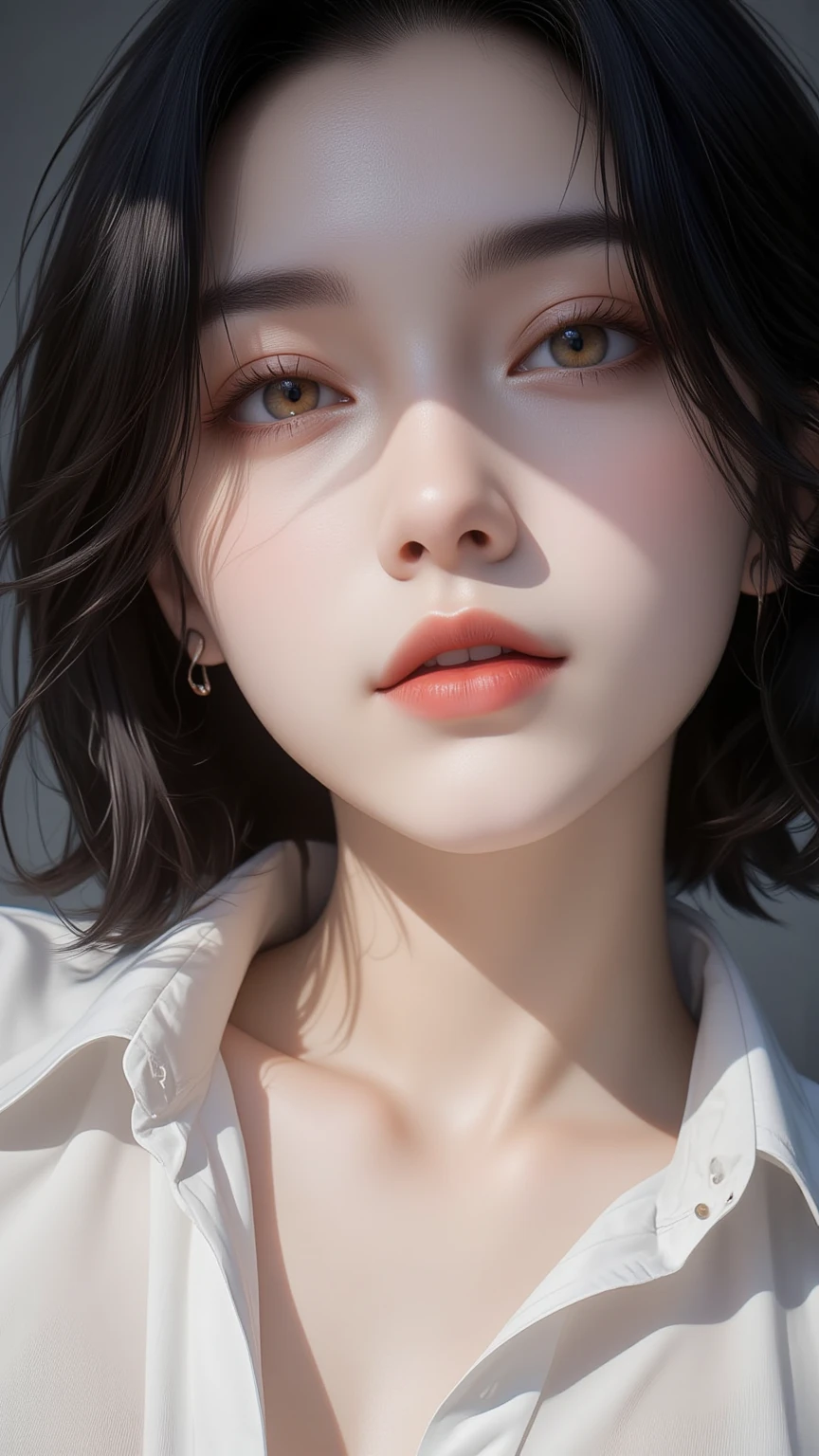 (Browsing Caution:1,4),Mix 4, (8K, RAWphotograph, Highest quality, Tabletop: 1.45), (Realistic, Realistic: 1.37),illumination, night, プロのillumination, photographn mapping, Radio City, Physically Based Rendering, Gradient Brunette, 高品質のphotograph, High resolution, 1080P, (Detailed facial depiction), (Detailed description of the hand), (Delicate CG), Extreme light and shadow, Rich details, (Detailed facial features), (Highest quality), Look in front of you, Highly detailed face, Highly detailed lips,  超High resolution, (truth: 1.4), photograph, 1 Girl, [(sad)],  , Thin limbs, movie, Cool pose, I Cup, Highest qualityな完璧なボディ, photographのような, (1 Girl: 1.3), Perfect balance, (Huge, Perfect breasts, Areola),(Realistic, Realistic:1.37),One Girl, Cowboy Shot,Professional Lighting, Photon Mapping, Radio City, RAWphotograph、(Realistic:1.4)、Octane Rendering、Complex 3D rendering with ultra-detail, Studio Soft Light, Rim Light, Crisp details, Super detailed, Realistic skin texture, detailed aspects, Beautiful details in the eyes, Highly detailed CG Unity 16k wallpaper, Compensate, (Detailed Background:1.2),Highest quality, 超High resolution, Tabletop, One Girl, One Girl,alone, Upper Body,Show Viewer, White Background, Multicolored Hair, Compensate , Lips parted, Black Lips, eyeliner, Gothic, Goth Girl,((Light on the face:1.2)),((movie照明:1.2)),(Photorealism:1.4),((30 piercings in left ear)),((necklace)),((A woman who is always smiling)),((nightのプールサイド:1.4)),((Facial lighting:1.1)),((Face close-up:1.2)),((Delicately draw the face:1.2)),(Very short bob hair:1.5),,(((Completely naked))),(((nsfw)))