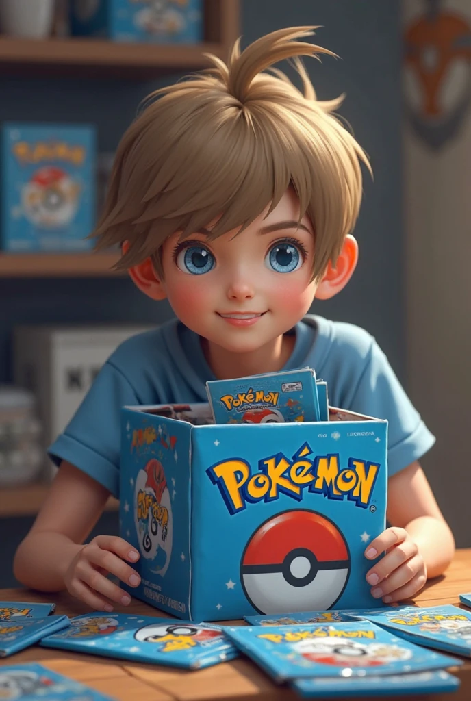 (3D sticker) view centered on a child sticks his Pokemons sticker stickers in his book(bright colors, digital art, digital photography, best quality, HDR, 16k),