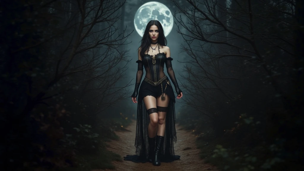(medium full shot) of (angelic young woman:1.1) demon, brazilian with dark, wavy hair, brown eyes, tan skin, athletic build, wearing Enigmatic black cloak with hood, lace-trimmed stockings, pointed boots, Horns of bone etched with tribal markings, angry at the viewer, her arms are crossed, .set in Haunted Cemetery Entrance, Overgrown path leading through rusted iron gates, crumbling tombstones covered in moss, eerie mist drifting among gnarled trees, and the sound of distant whispers in the air , at night. ,Masterpiece,best quality, photorealistic, amazing quality, very aesthetic, extremely detailed face,