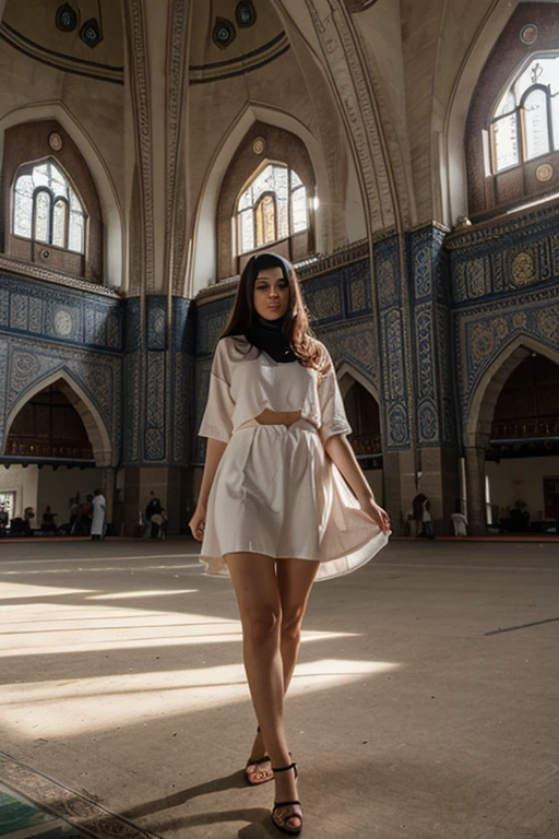 sexy girl in mosque
