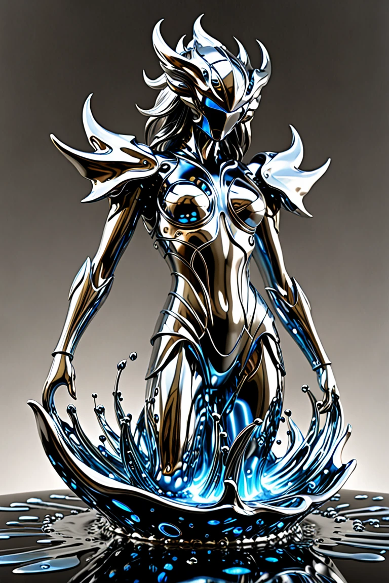 (masterpiece:1.2, Highest quality,Highest quality),(Very detailed:1.3),8k,wallpaper,(fantasy digital art:1.2),Physically Based Rendering,Ultra-fine painting,Narrow your focus,break(Middle-aged women),She is a liquid metal woman,(((Her body is liquid metal:1.6))),(Beautiful Face),(Beautiful Eyes),(perfectioneyes:1.6),(Glowing Skin:1.2),(Random Hairstyles),(Random hair color),break(A lewd liquid metal body that clearly shows the shape of the body:1.6),(Satanic attraction),(Big Breasts:1.3),(Sexy thighs:1.3),(Sensual),(Voluptuous),((front:1.6)),(((whole body:1.6))),(look at me),BREAK(((hand,detailed,perfection,perfectionion,hand,Holographic))),(Detailed hand:1.6),(Beautiful female hand:1.6),(Portrait of the Goddess,Diffuse reflection of light)