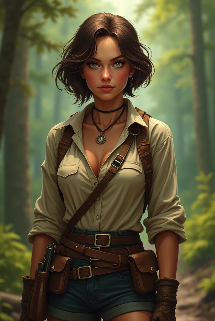 Merger_lassinta_rose,
(walking by a river in a rich atmospheric (woodland forest:1.2) wearing (hiking gear:1.3), (god rays:1.3), (atmospheric:1.1), scenic:1.2),
bokeh, f1.4, 40mm, photorealistic, raw, 8k, textured skin, skin pores, intricate details <lora:epi_noiseoffset2:1>, epiCRealism