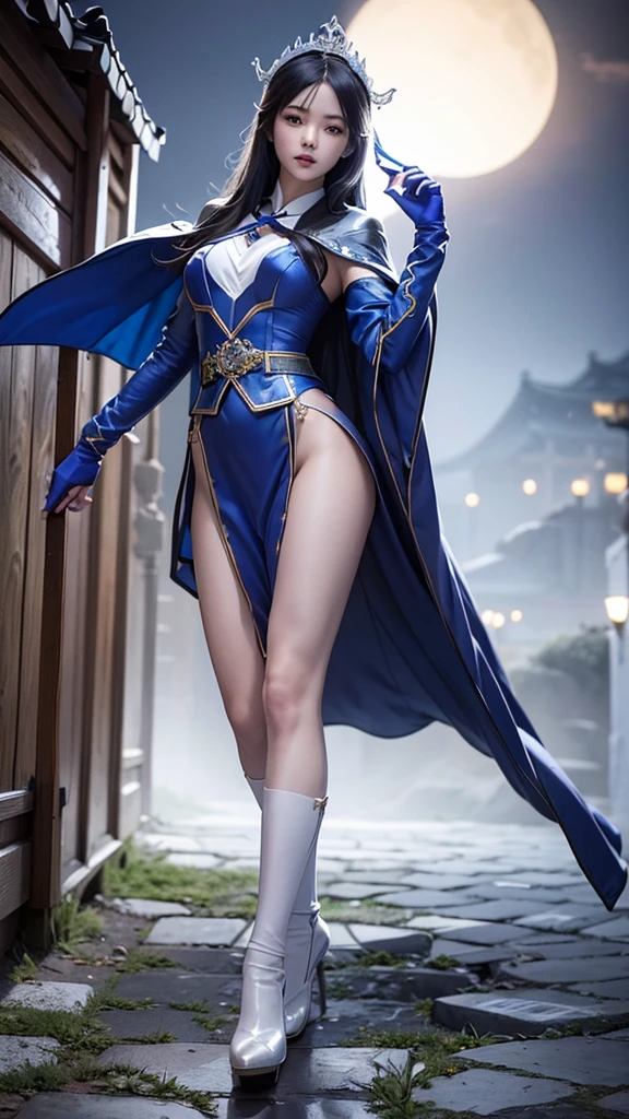 (RAW shooting, Photoreal:1.5, 8k, highest quality, masterpiece, ultra high resolution), perfect dynamic composition:1.2, Fight:1.2, Highly detailed skin and facial textures:1.2, Glamourous female ninja with a sharp dagger:1.3, beautiful and aesthetic:1.2, sexy beauty, perfect style, belief, Strong-willed, revenge, Fair skin, very beautiful face, (large breast, Chest gap), (wearing a sexy pupple ninja costume:1.2, off shoulder:1.1), (beautiful red eyes, Eyes that feel beautiful eros:0.8), (Too erotic:0.9, Bewitching:0.9), (full body photo:1.2), (perfect limbs:1.2), (perfect fingers:1.2),(ragnarok_ninja:1.2),(black short hair:1.2),