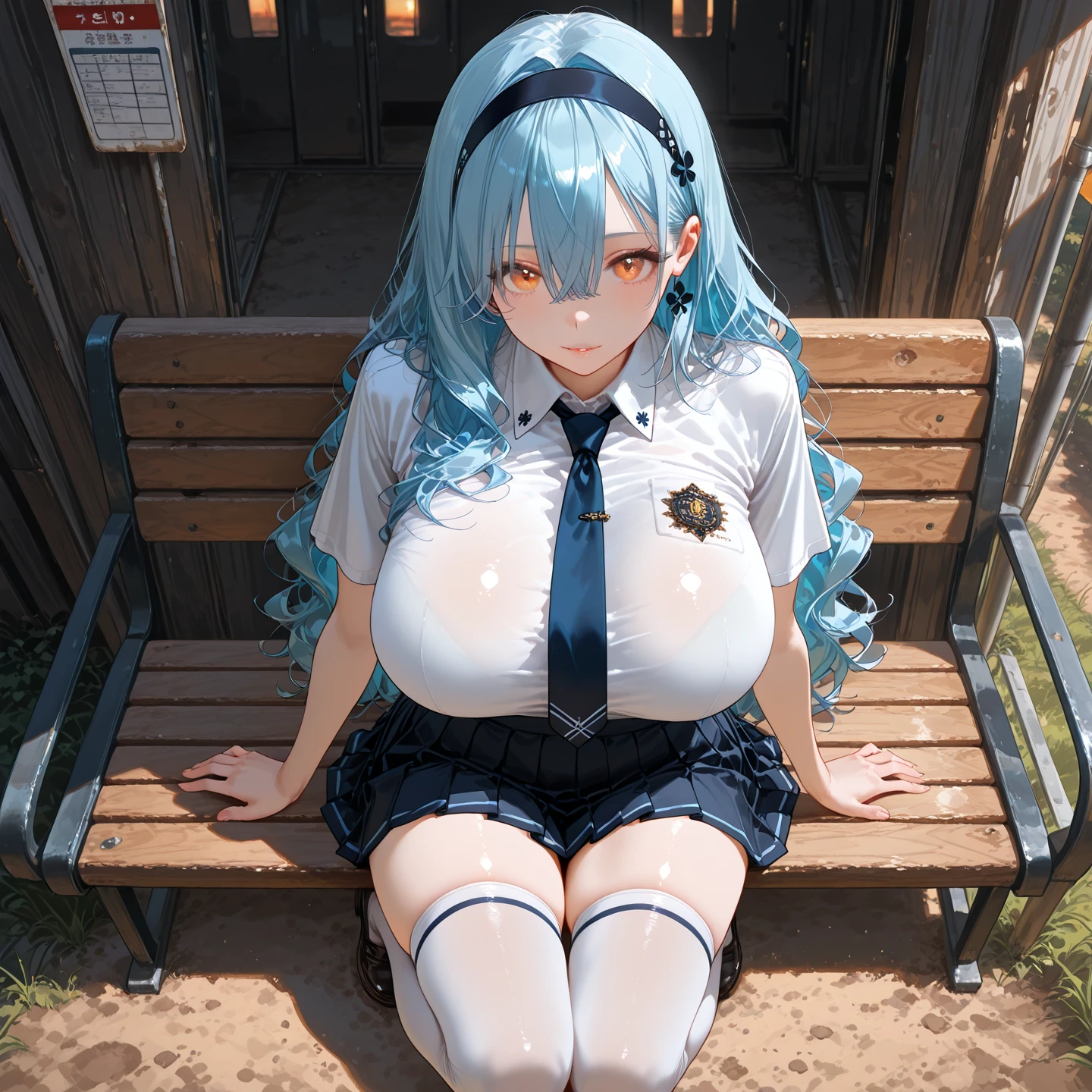 soccer court、half-naked soccer player、wearing a uniform、(((She is seducing me by rolling up her clothes.)))low length、big breasts、white breath ((The whole body is wet))((black tights)) (Amazing meaty pussy) ((spread pussy,uterus)) (((after sex)))blue hair、beautiful blue eyes、((Spreading her pussy hole with her hand))sweaty、(((Pissing)))Ahe face、drooling、Her pussy is so meaty、Filled view from the front 8K、masterplece (( is dripping vigorously from her pussy.)))masterpiece