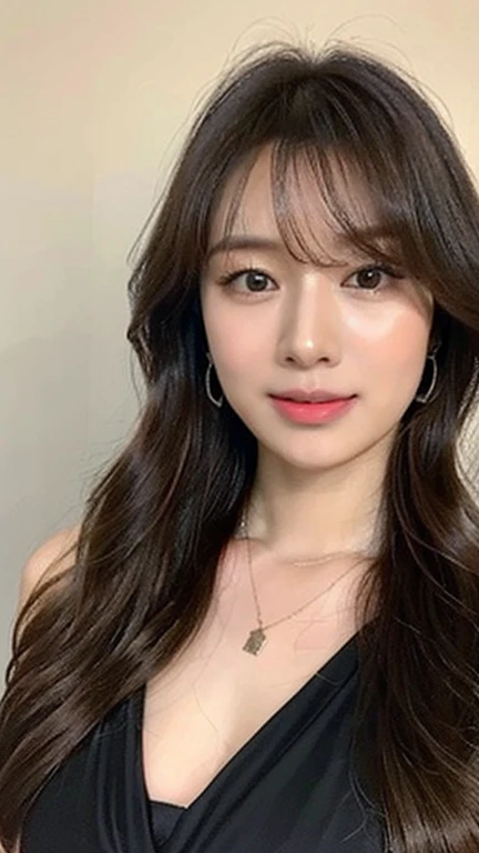 (8K、RAW photo、highest quality、Masseter muscle part:1.2)、Super detailed、super resolution、(realistic、realistic:1.37)、portrait、High-definition RAW color photo、professional photography、very detailedで美right、very detailed、8k wallpaper、amazing details、huge file size、official art、very detailedなCG Unity 8K壁紙、very detailedな美少女、very detailedな顔、very detailedな目、very detailedな肌、very detailedな指、very detailedな鼻、very detailedな口、perfect anatomy、detailed background、detailed clothing、1 girl、(20:1.2)、20's、cute女の子、realisticなボディ、small、white skin、glowing skin、because I'thin、handsome body、black haired、((long hair))、(dull bangs: 1.2)、laughter、cute、zora々right、cute顔、realisticな顔、delicate eyes、ordering sauce、)、((No bra))、earrings、look at the camera、cowboy shot、positive、standing athletic pose、contrapo、dynamic pose、C cup milk、full body shot,white underwear(embroidery),