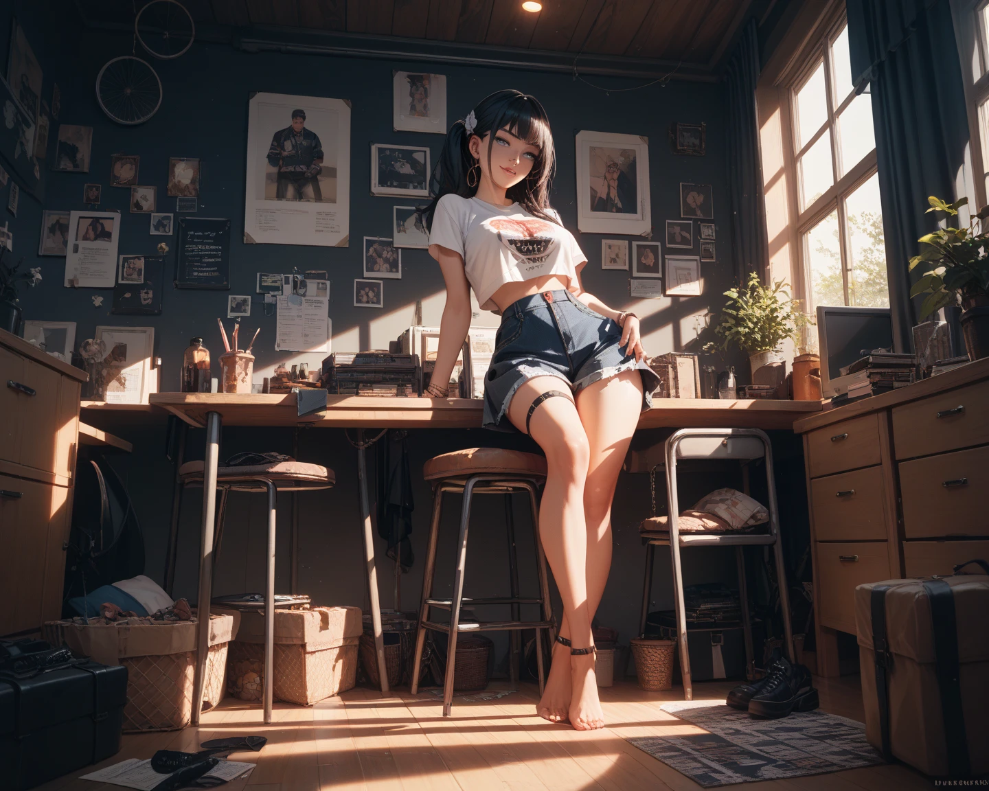 (extremely detailed CG unity 8k wallpaper), (masterpiece), (best quality), (ultra-detailed), (best illustration), (best shadow), (absurdres),
BREAK
girl, sweat, steam, medium breast, nsfw, looking at viewer, light smile,