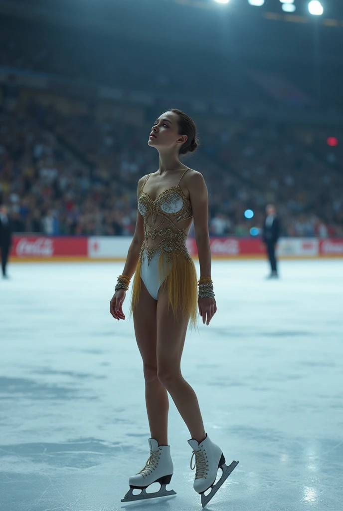 (masterpiece, best quality, 4k, photo, looking at viewer, beautiful eyes, ballet tights, crotch bulge:1.35), (androgynous male, chess ballet, checkmate, white king lost, groin pain, imminent castration:1.5)