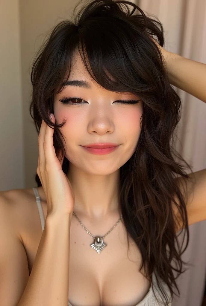 realistic photo of (mayli), skin pores, textured skin, highly realistic skin, ambient occlusion, shot with 150m,m lens, three-quarters view
(sad512:1.2)
(straight black hair:1.3)