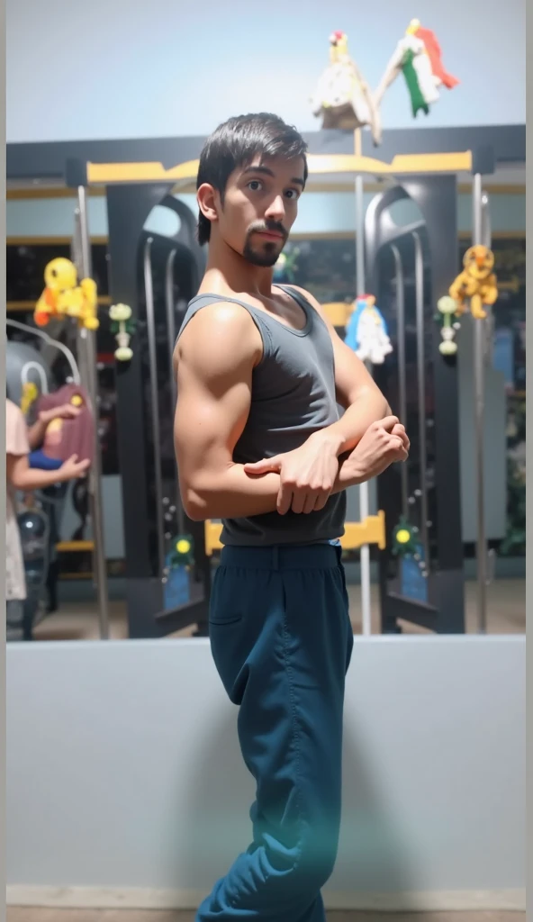 Bodybuilding six-pack abs cyber