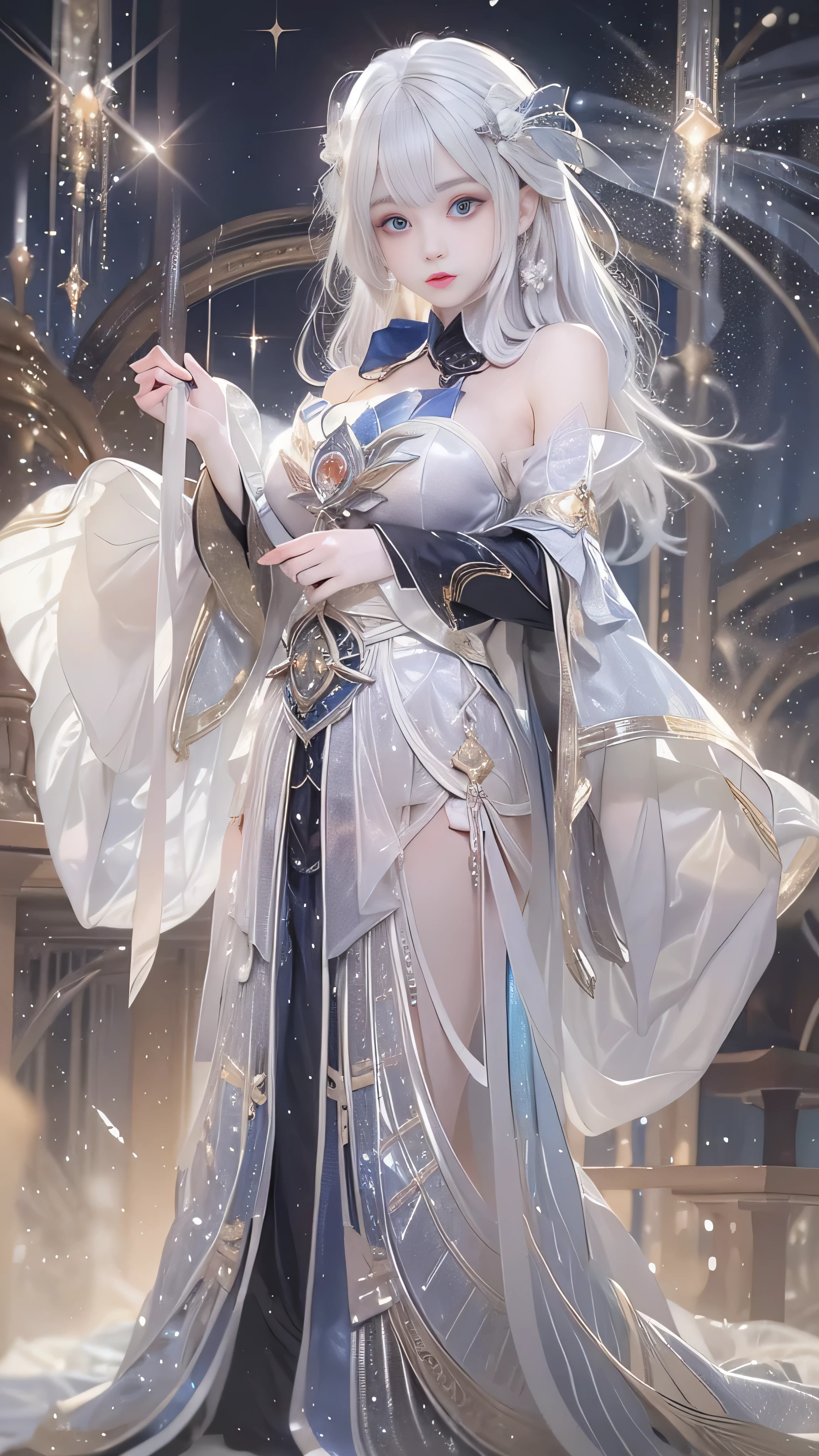 ((Highest quality)),(Ultra-high resolution),(Ultra-detailed new),(Detailed Description),((The best CG)),(masterpiece),Highly detailed art,A wonderful new art form,(Art with precise details:1.5), (One woman:1.4),(Beautiful and well-proportioned face:1.3),((crystal:1.5)),Dynamic Pose:1.4,(Gorgeous sparkling dress:1.6),(Boots with intricately detailed relief:1.3)