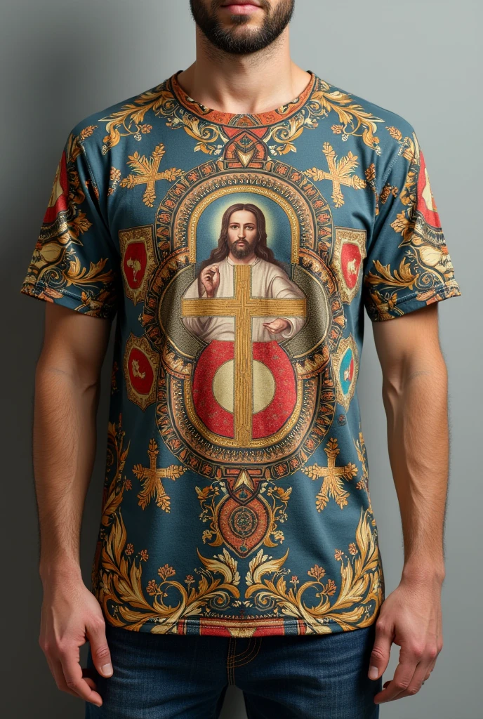 Estampa de Jesus, para camisa