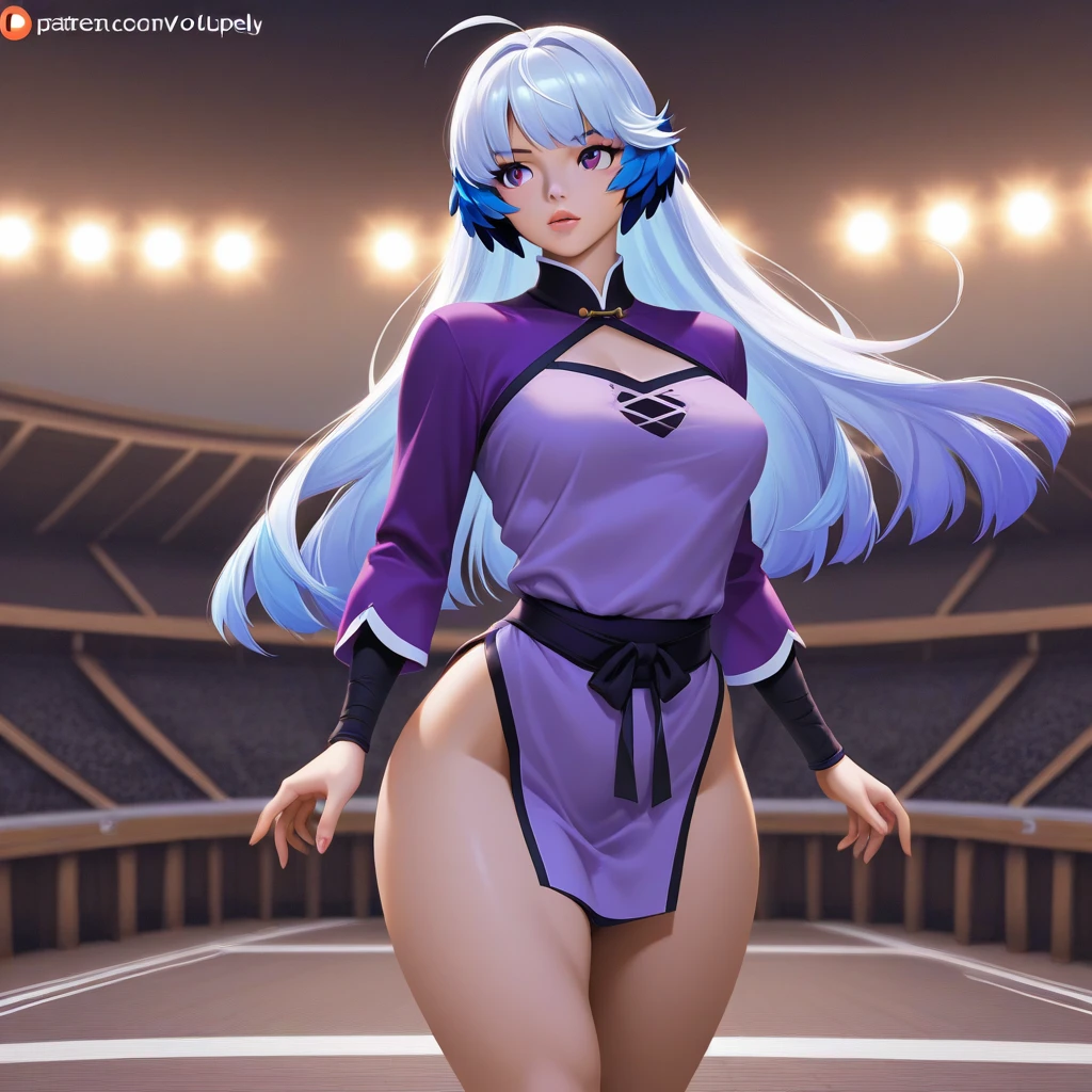 masterpiece, best quality, solo, 1girl, mlptrixie, white hair, violet eyes, small breasts, naked body, nude, completely nude, standing frontally, pov, looking at viewer, seductive smile, locker room, detailed hands, five fingers