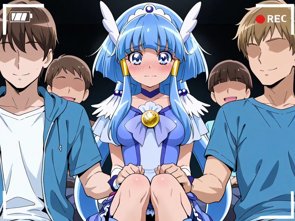 (masterpiece), (best quality), gluko_moncolle, 1girl, solo,blue headwear, glasses, blunt bangs, purple hair 1girl,masterpiece, expensive quality, very_expensive_solve, big_file size, full color,(completely nude:1.2),pussy,niplles,