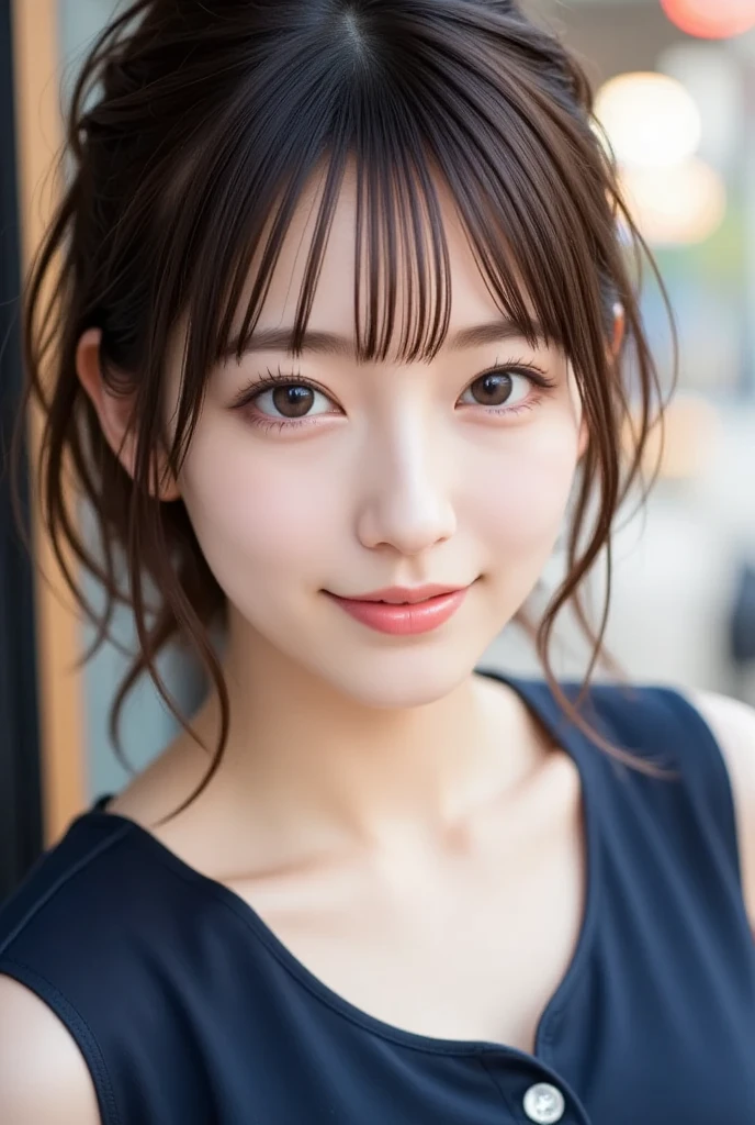 (Representative works:1.3)、(8k、Realistic、RAW Photos、Best image quality:1.4)、(30 year old mature woman)、Small face、Beautiful Face、(Realistic Face)、No makeup、Natural Makeup、light makeup、 (Dark brown hair)、Beautiful hairstyle、Realistic eyes、Beautiful details、 (Realisticな肌)、Beautiful Skin、 (Casual Fashion)、 Confused、 charm、超High resolution、Ultra-realistic、 High resolution、Golden Ratio