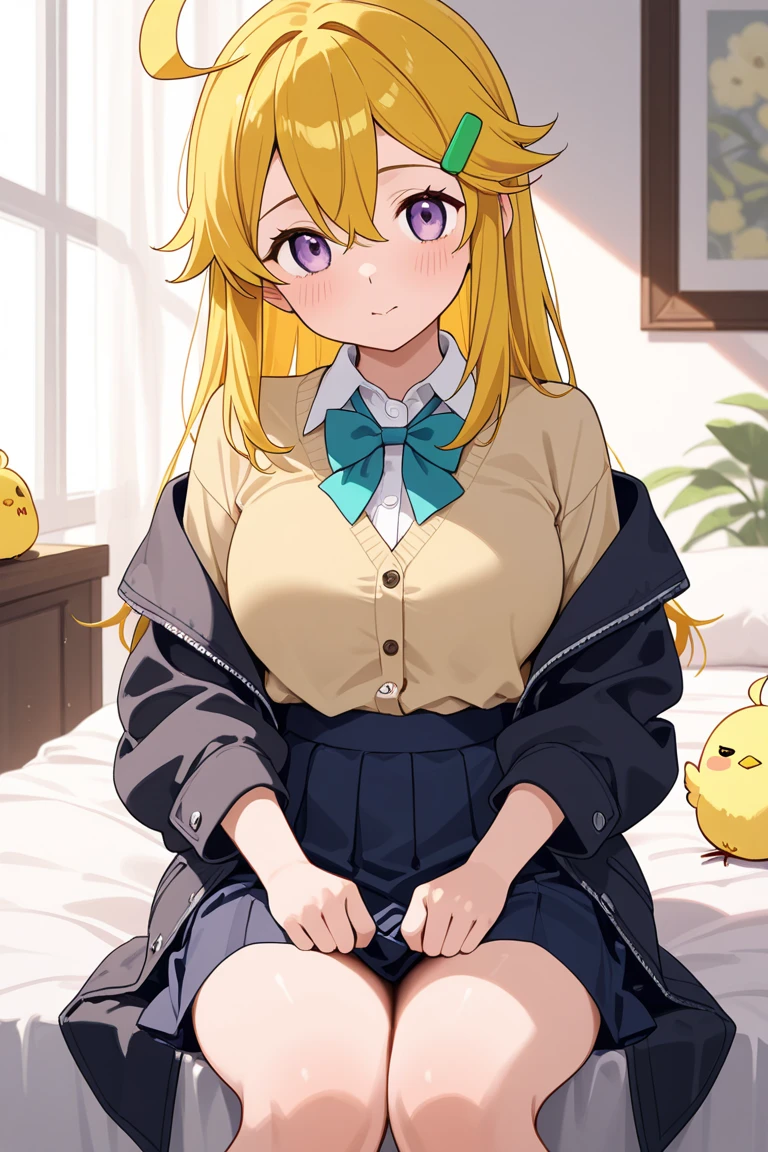 (Highest quality), (masterpiece), (Loli body type:1.5), (cute design),(Golden Hair:1.5),(Filling up the room、Giant girl illustration:1.7), (looking at viewer:1.5), (White sleeveless blouse:1.3),Black mini skirt, Large Breasts, (Crying face:1.2),(Long Hair:1.4),(Straight Hair:1.4),(giantess growth:1.6), concept art, (One person), Orange Eyes:1.2, Open Mouth,(Impressive:1.4),(Sitting on the floor:1.5),(Beautiful contrast:1.2),Beautiful gradation,(Very cramped room:1.5),looking down,Looking up from below,rubble,(hand on own head)