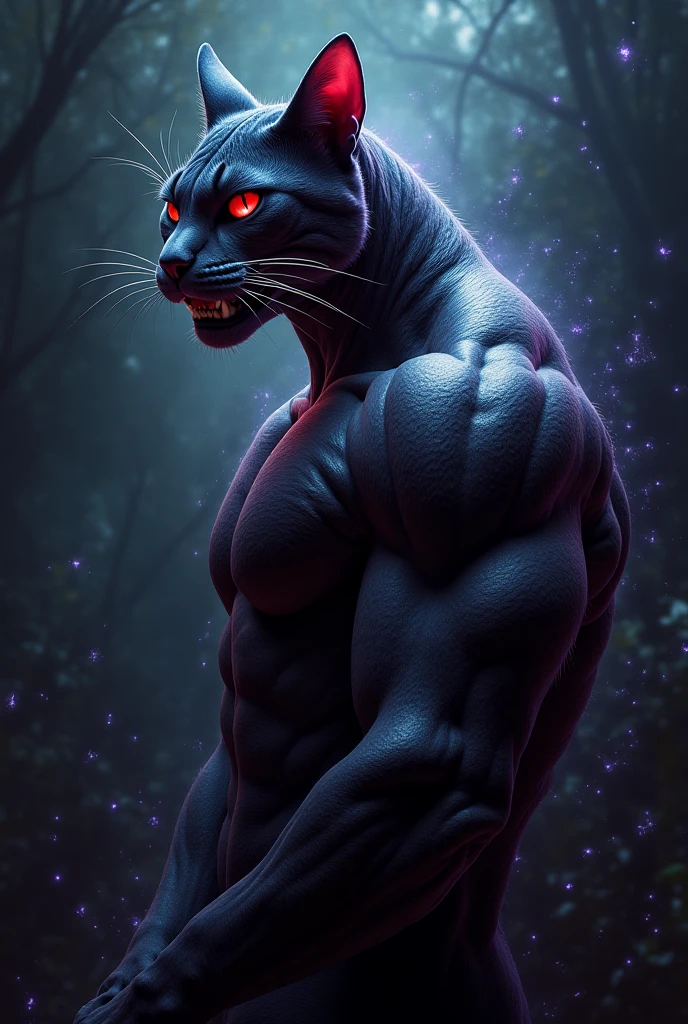 Create an angry black panther as a mascot for interclass games
